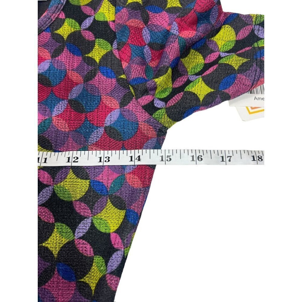 LulaRoe Amelia Women's Multicolor Circular Short Casual Dress - Picture 4 of 5